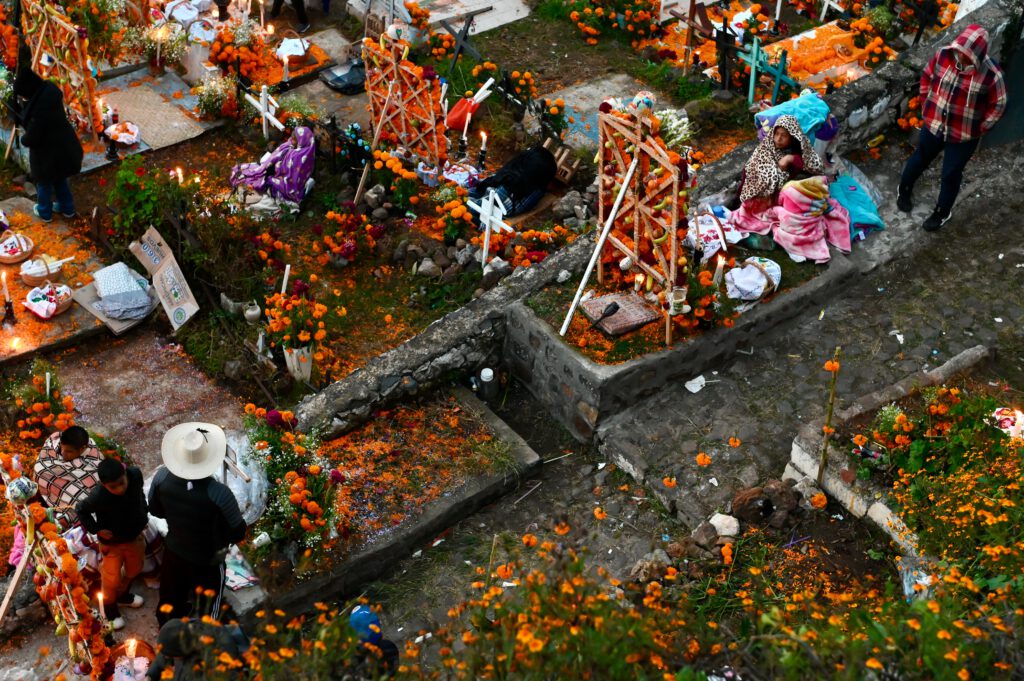 Dia de Muertos: Cemetary on Isla Janitzo, Michoacan, Mexico, 2023